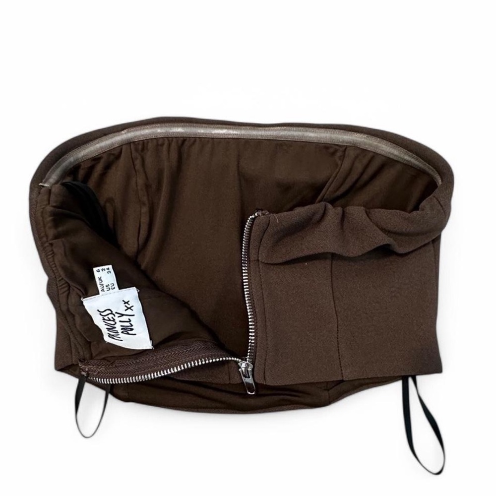 Brown Strapless Top - image 3